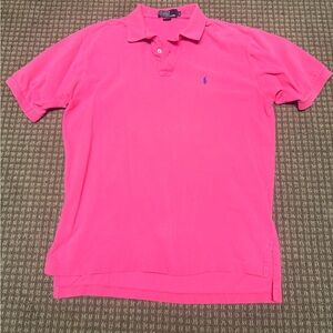 Ralph Lauren Men’s 100% cotton Polo Shirt - Pink - Sz L